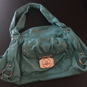 Kathy Van Zeeland teal bag